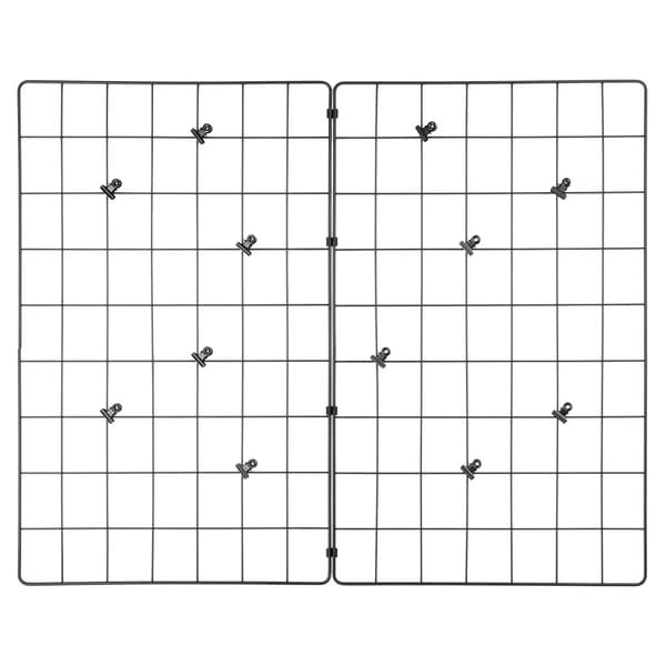 Sort metal gitter til billeder 58x72 cm