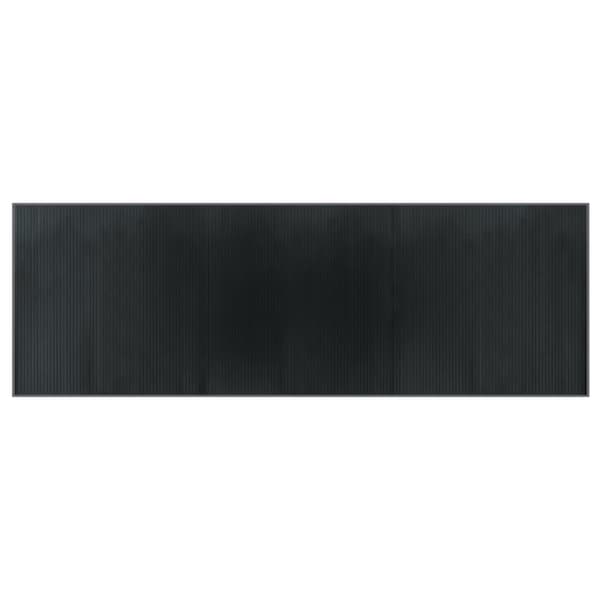 vidaXL Suorakulmainen matto, harmaa, 100x300 cm, bambu