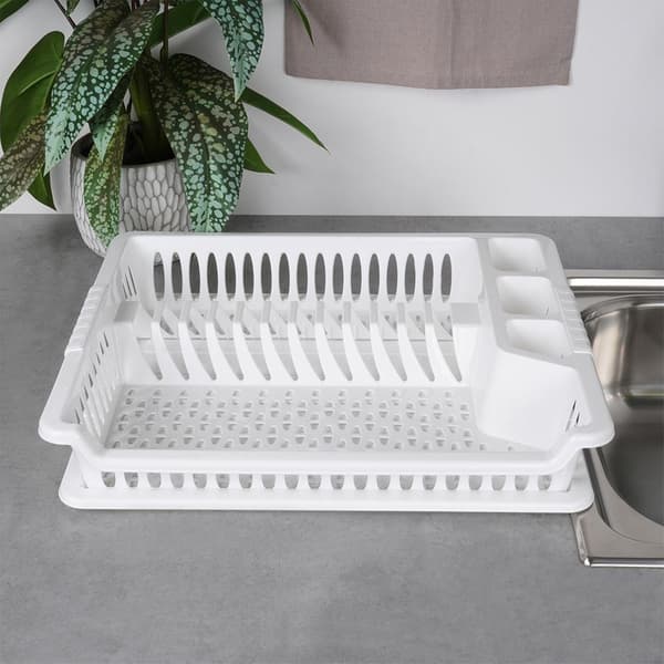 Hvid opvaskerist 46x37x8,5 cm