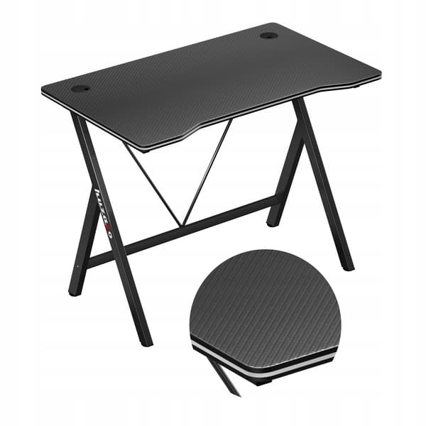 Huzaro Hero 1.4 gamingbord sort, 100x50 cm, MDF