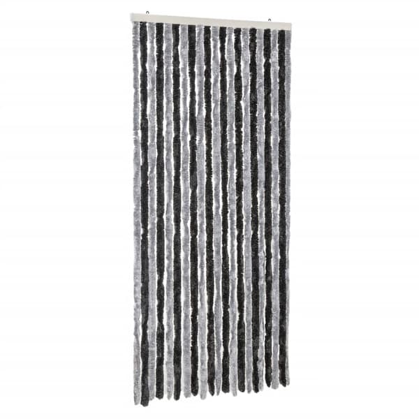 vidaXL insektnet grå og sort 90x220 cm chenille