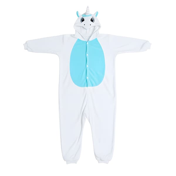 Kigurumi-pyjamas med vit enhörning, 155-165 cm