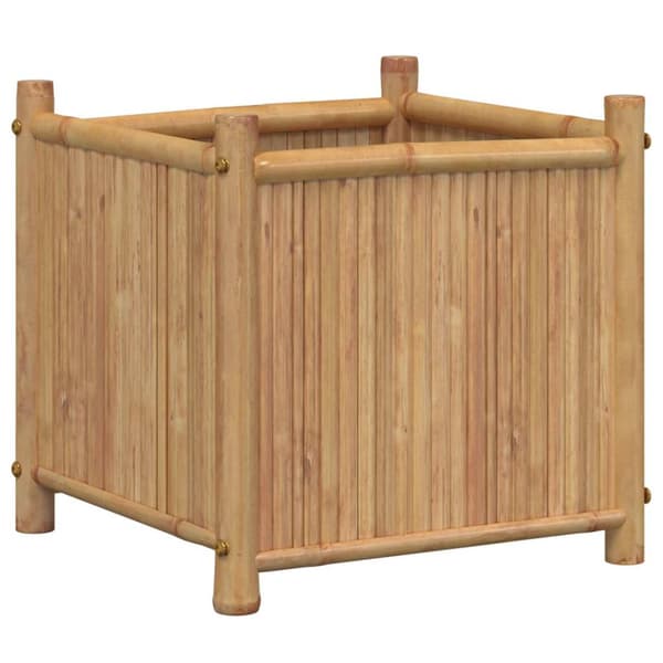 vidaXL Blomkruka, 40x40x40 cm, Bambu