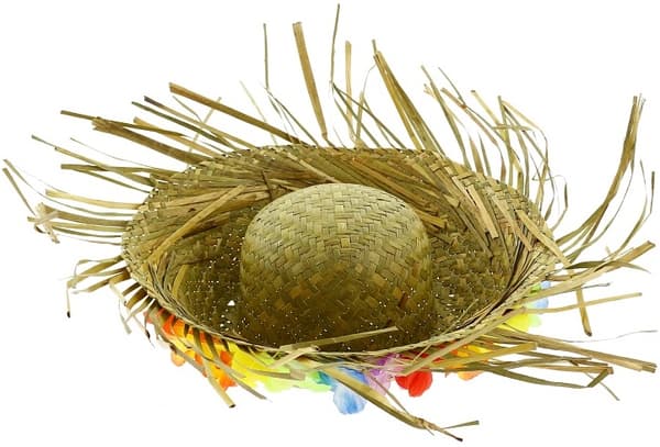 Hawaii-halmlhat med Aloha Hawaii-blomster