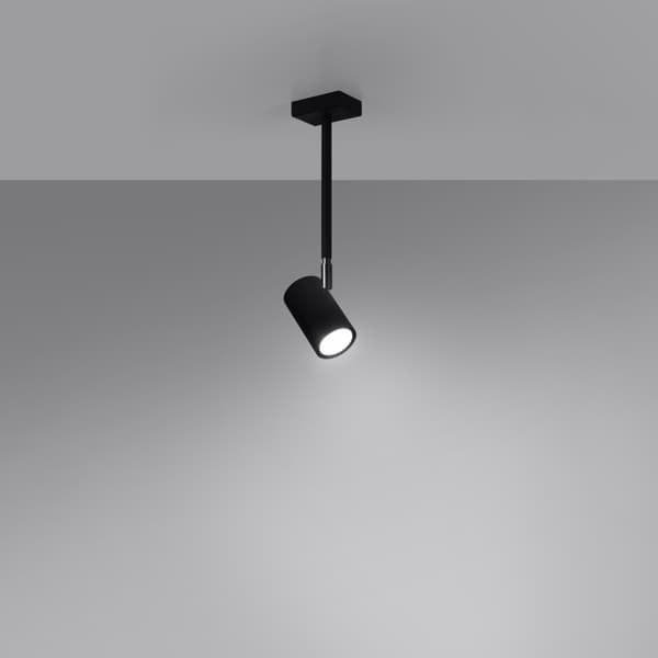 TVARIX 1 GU10 loftlampe sort Lumilo 10.179.74