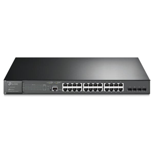 TP-LINK TL-SG3428MP Managed Switch, 24 Gigabit-portar, L2+