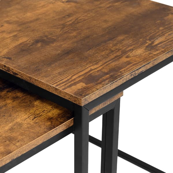 PRAVEN RUSTIC loft soffbord i åldrad ek