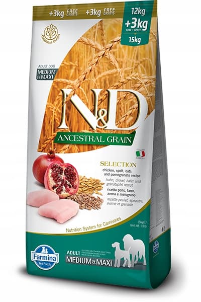 FARMINA N&D Ancestral Selection hund Kylling og pomfritter