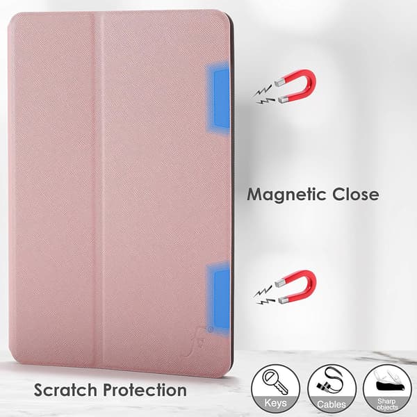 FODRAL TILL SAMSUNG GALAXY TAB S7 ROSA MAGNETISKT VIKBART MED FLIK
