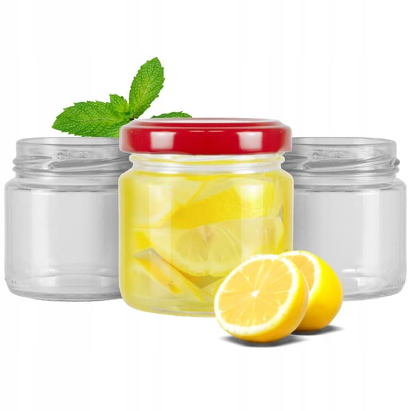 50x beholdere 100 ml til mad honning marmelade konserves glas