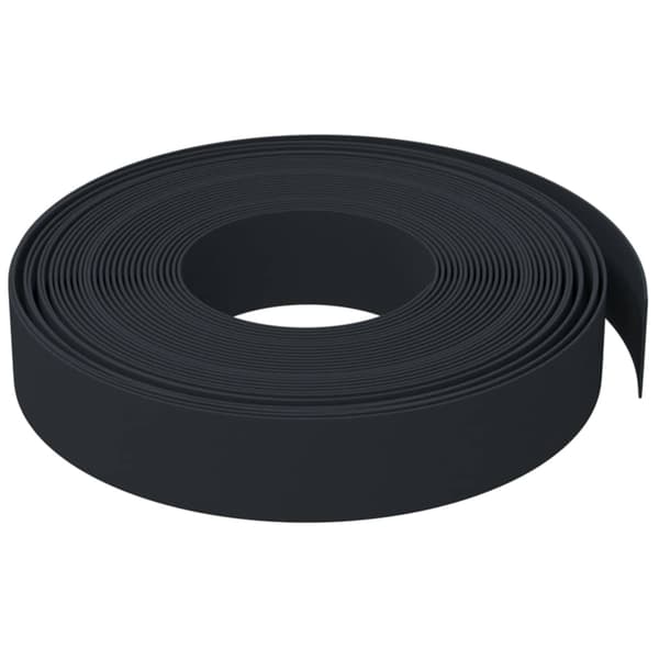 vidaXL havekant, 2 stk., sort, 10 m, 10 cm, polyethylen