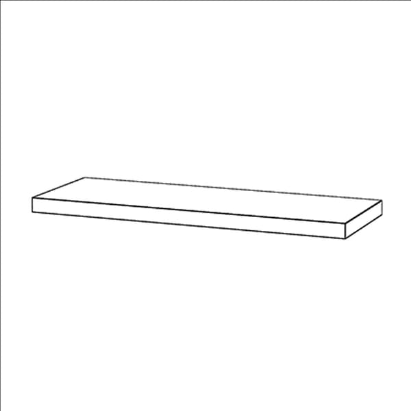 Hængende bogreol sort mat 40 cm