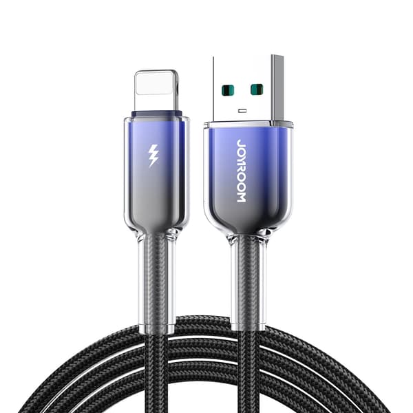 Kabel USB-A Lightning Joyroom S-A42 3A 1,2m sort