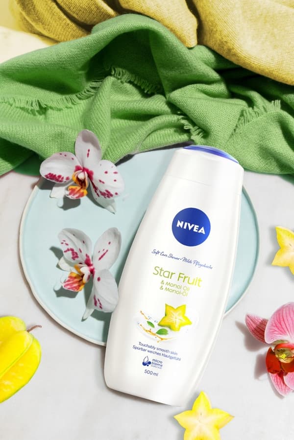 NIVEA Care och Star Fruit duschgel 500 ml