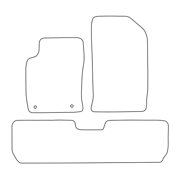 [BLM]CT013 Sort - Velourmåttesæt til Citroën Xsara Picasso 2000-2012 - Sorte detaljer