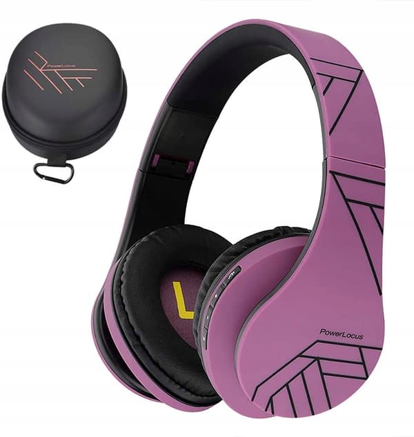 PowerLocus Langattomat Kuulokkeet MustaVioletti BLUETOOTH / microSD / FM