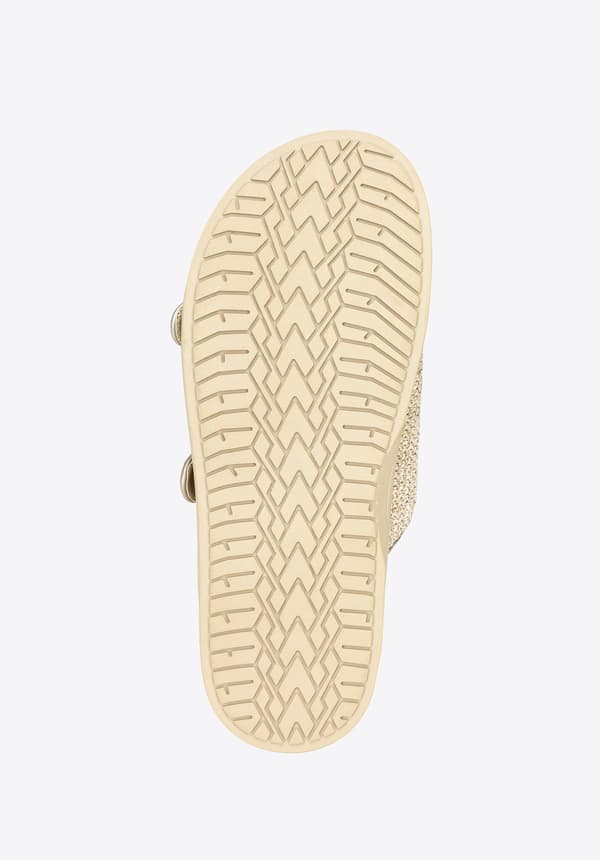 Wittchen dam beiga vävda flip-flops, beige syntetiskt material