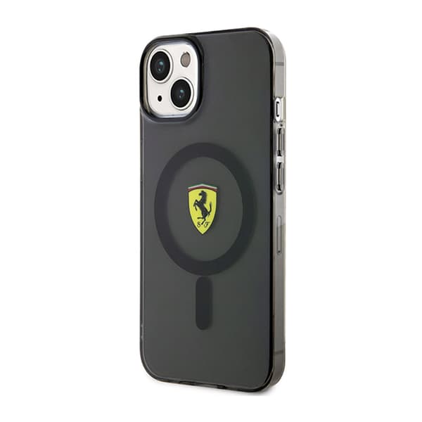 Ferrari Gennemsigtig MagSafe - iPhone 14 cover (sort)