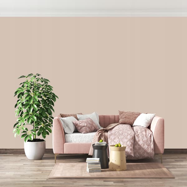 latexmaling pletresistent farve lys nødde H4952 2L dyb mat