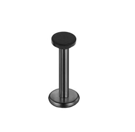 Labret flad bøjle sort - LGW-004 1.2/8/3