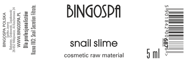 Snigelslim 100% (kosmetiskt råmaterial) BINGOSPA