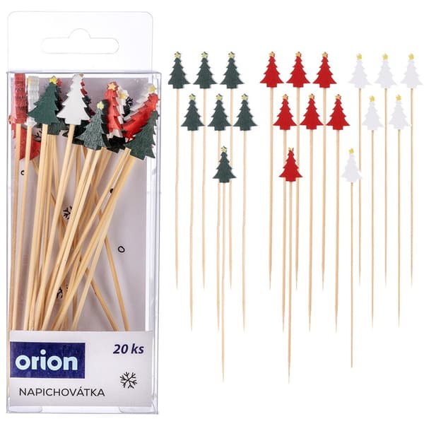 Bambu tandpetare för snacks julgran 13 cm 20 st