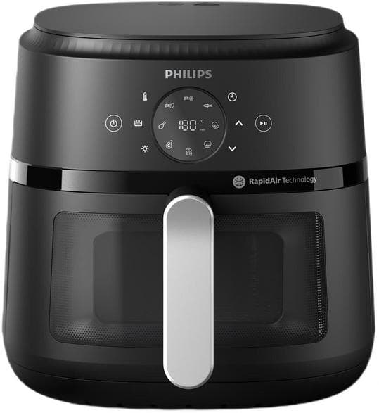 Philips Ovi NA231/00 luftfritter med vindue 6,2 l 13 programmer sort
