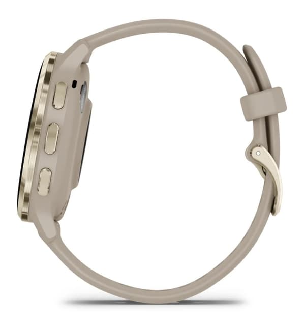 Garmin Venu 3S GPS Smartklocka, 1.2", Grå/Guld, Vattentät
