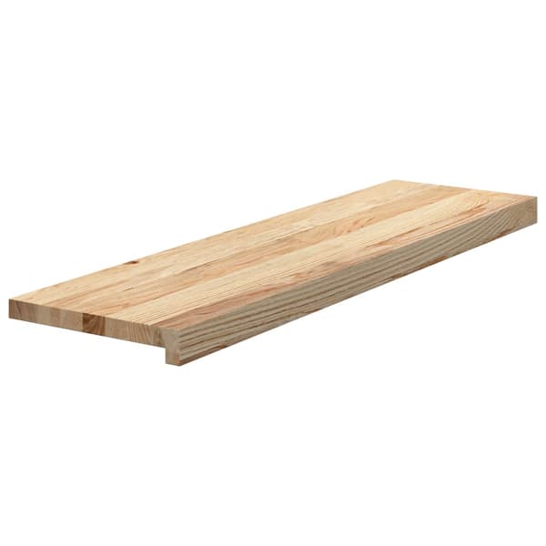 vidaXL trappetrin, 2 stk. ubehandlede, 90x25x2 cm massivt egetræ