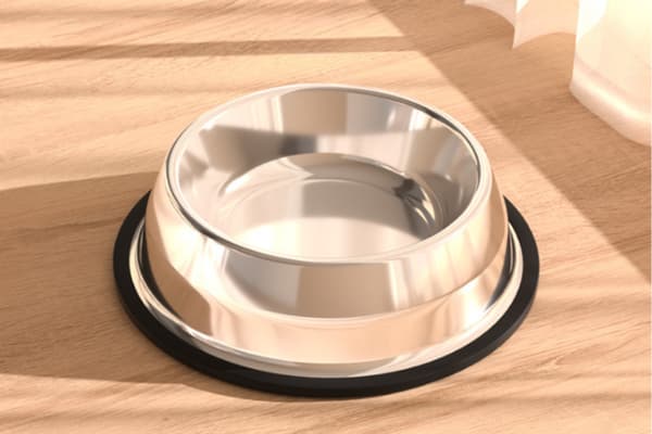 PetJet metalskål til hunde og katte, til foder og vand, skridsikker, 350 ml