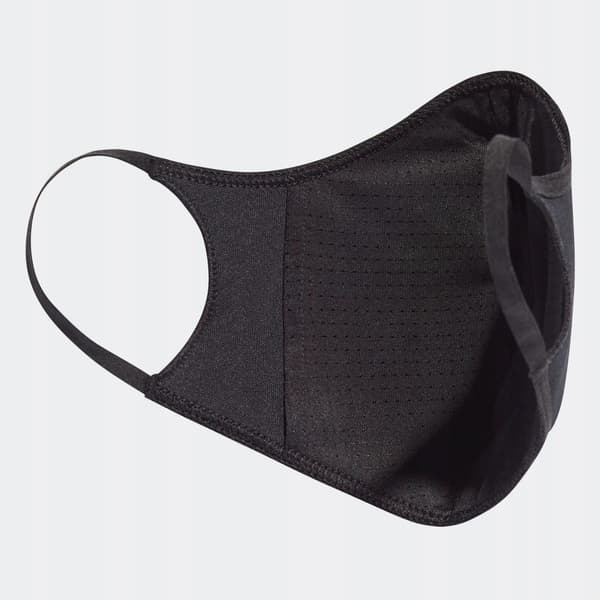 ADIDAS MASKER 3-PAK SORT MED LOGO S WŁB