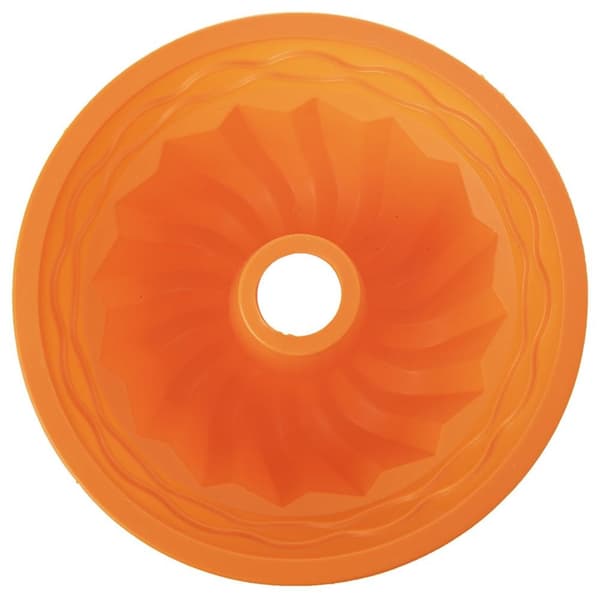 Babkaform i silikone med rør orange SILLINIE 23,5 cm