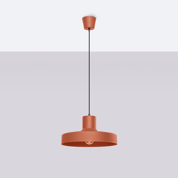 HÄNGLAMPA BILO 1 E27 RÖD OCKA SOLLUX SL.1706