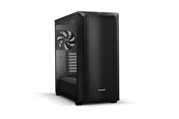 ole hiljaa! Shadow Base 800 musta Midi-tornitietokoneen kotelo