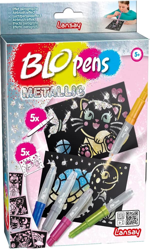 BLOPENS uppblåsbara pennor 8 st metallic 23607