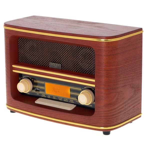 Adler AD 1187 retroradio, Bluetoothilla, 30 asemaa, herätyskello