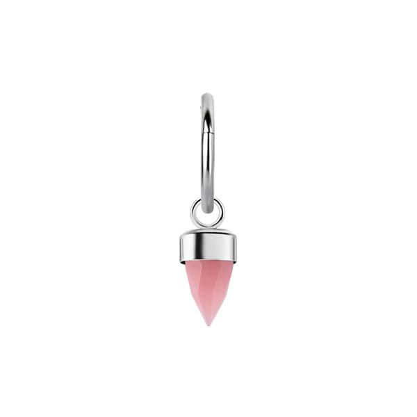 Berlocker - rosa kon - silver - D-096