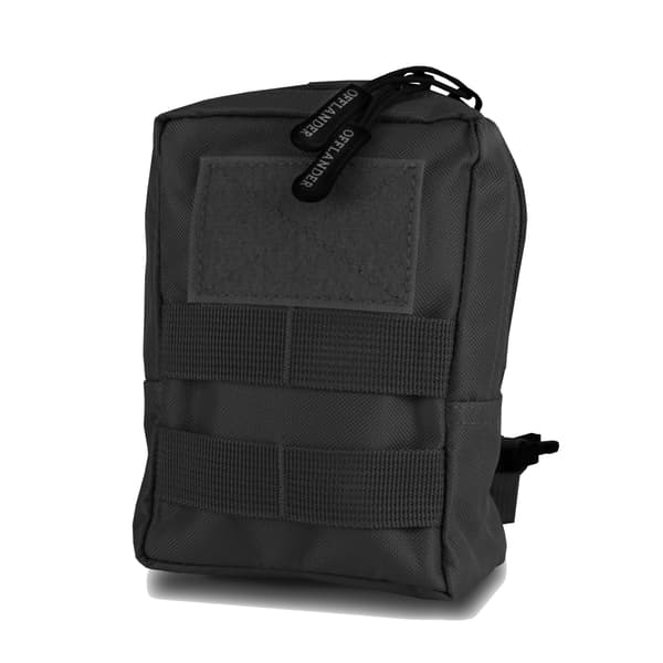 Offlander Molle taktinen tasku tarranauhalla asiakirjoille, musta