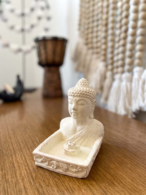 Buddha Stand Hvid