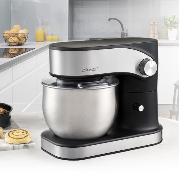 Maestro MR-557 planetmixer, 1200W, 3L skål, sort/sølv