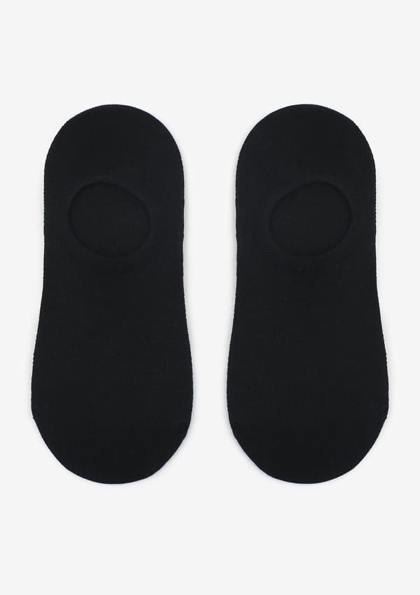 Børne bomulds sorte ankelstrømper Footies Kids Marilyn One Size
