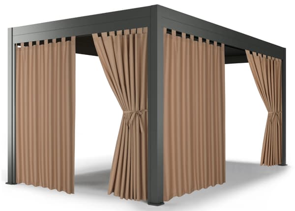 terrasse- og haveforhæng str. 155x260 beige