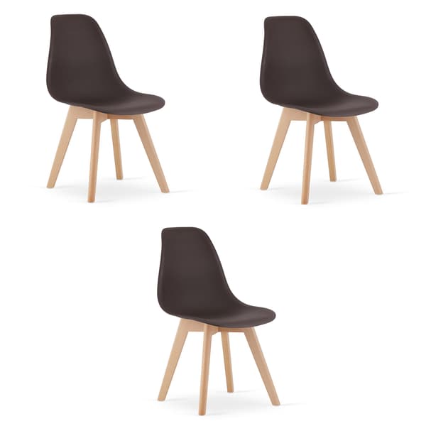 KITO stol kaffe / naturliga ben x 3
