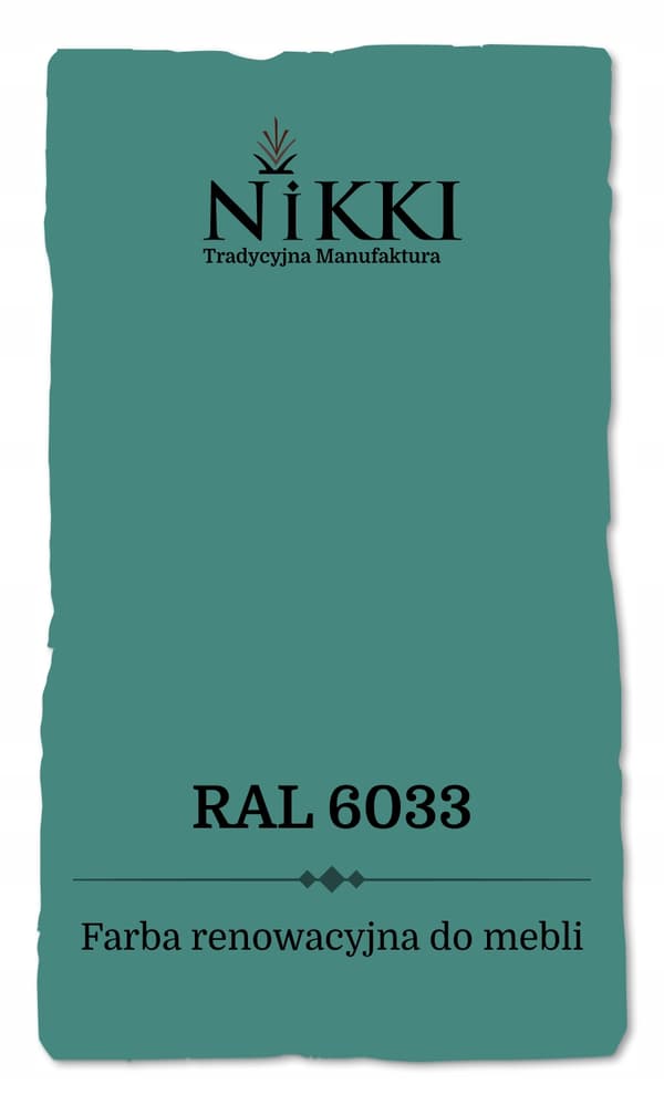 Färg för köksluckor turkos mint RAL6033 halvmatt 2,5L