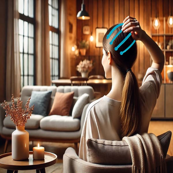 Hovedbundsmassageapparat, Afslappende hovedbundslotion, Hårvækstfremmer