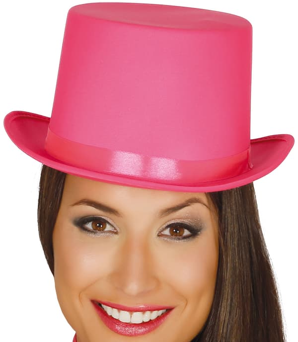 Pink klovne tophat tryllekunstnerhat