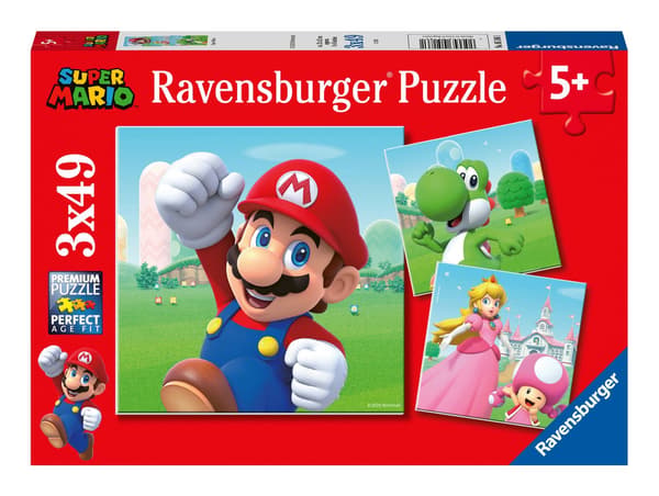 Ravensburger - Super Mario Pussel 3x49 bitar 5186