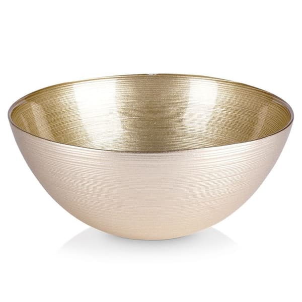Guld glasskål 21 cm, 1,7 l