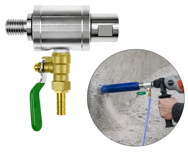 Adapter til vådboring boremaskine 1/2 til M16 titanium