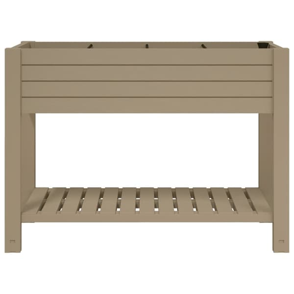 vidaXL højbedspotte lysebrun 110x45x79 cm PP